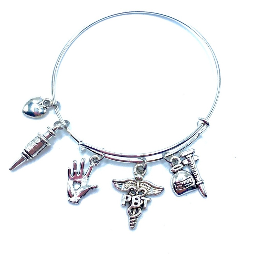 Phlebotomist Charm Bracelet PBT Phlebotomy Gift